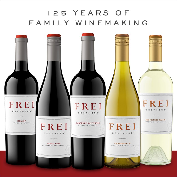 125 Years of Family Winemaking — the Frei Brothers wine lineup